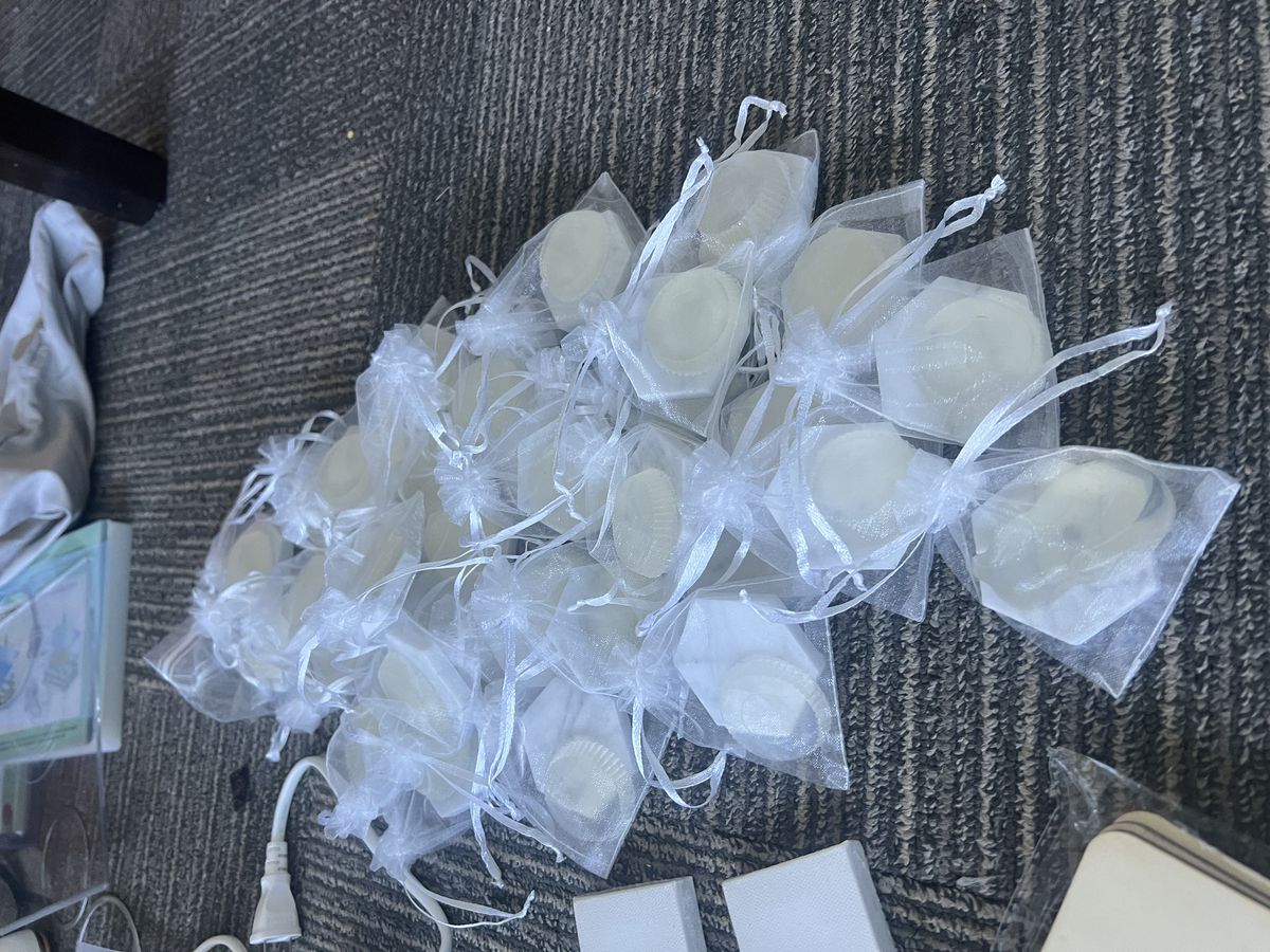 オーガンジー袋入りの石鹸